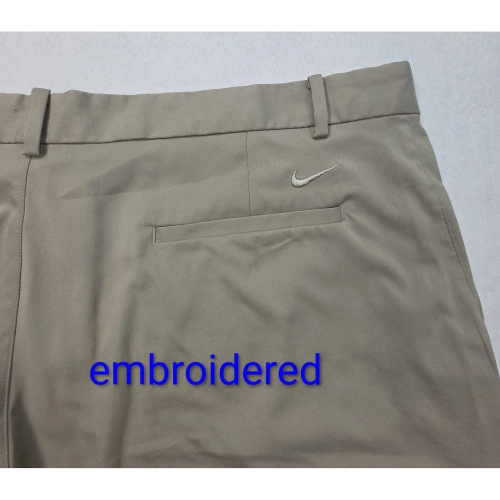 Actual Nike Golf Cargo Shorts Mens 42 Beige LIMITED USE Performance‎ Dri-Fit